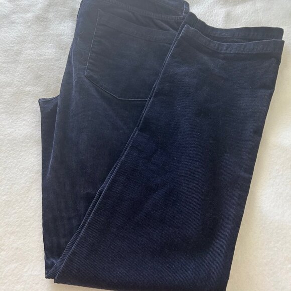 J. Crew Factor Women Corduroy Matchstick Straight Leg Pants SZ 30R Indigo - Picture 4 of 10